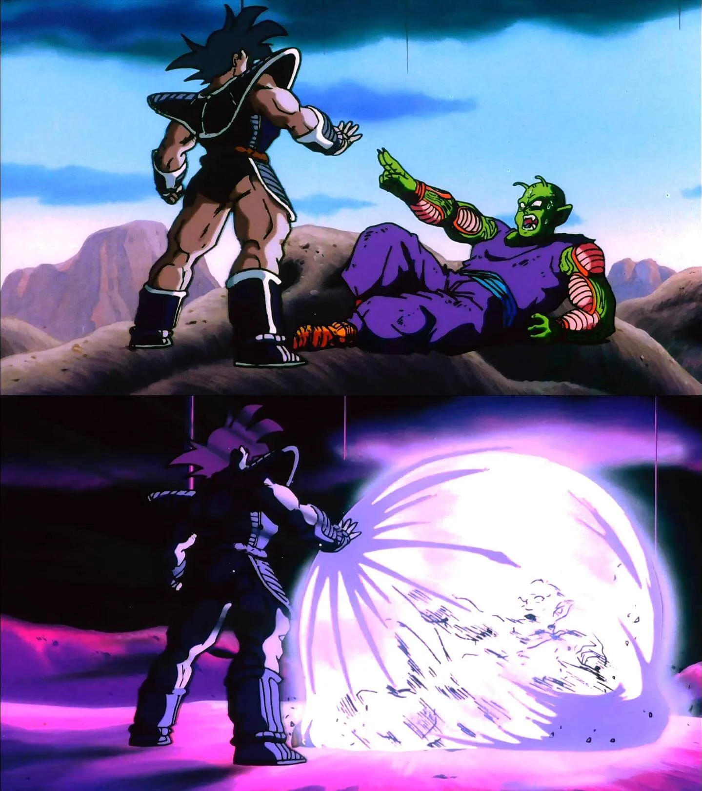 Plantilla de Turles atacando a Piccolo