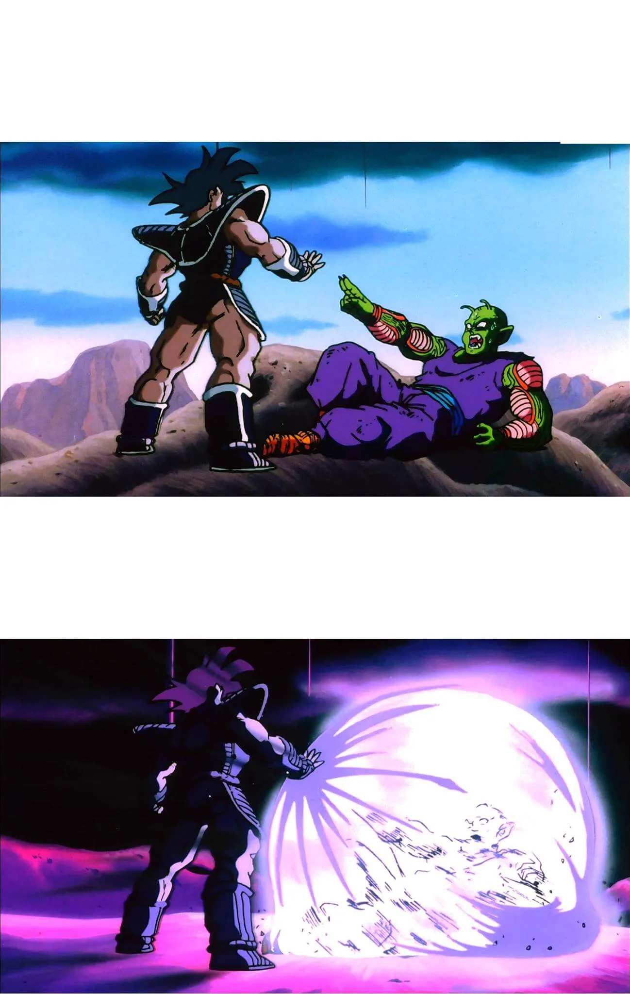 Plantilla de Turles atacando a Piccolo