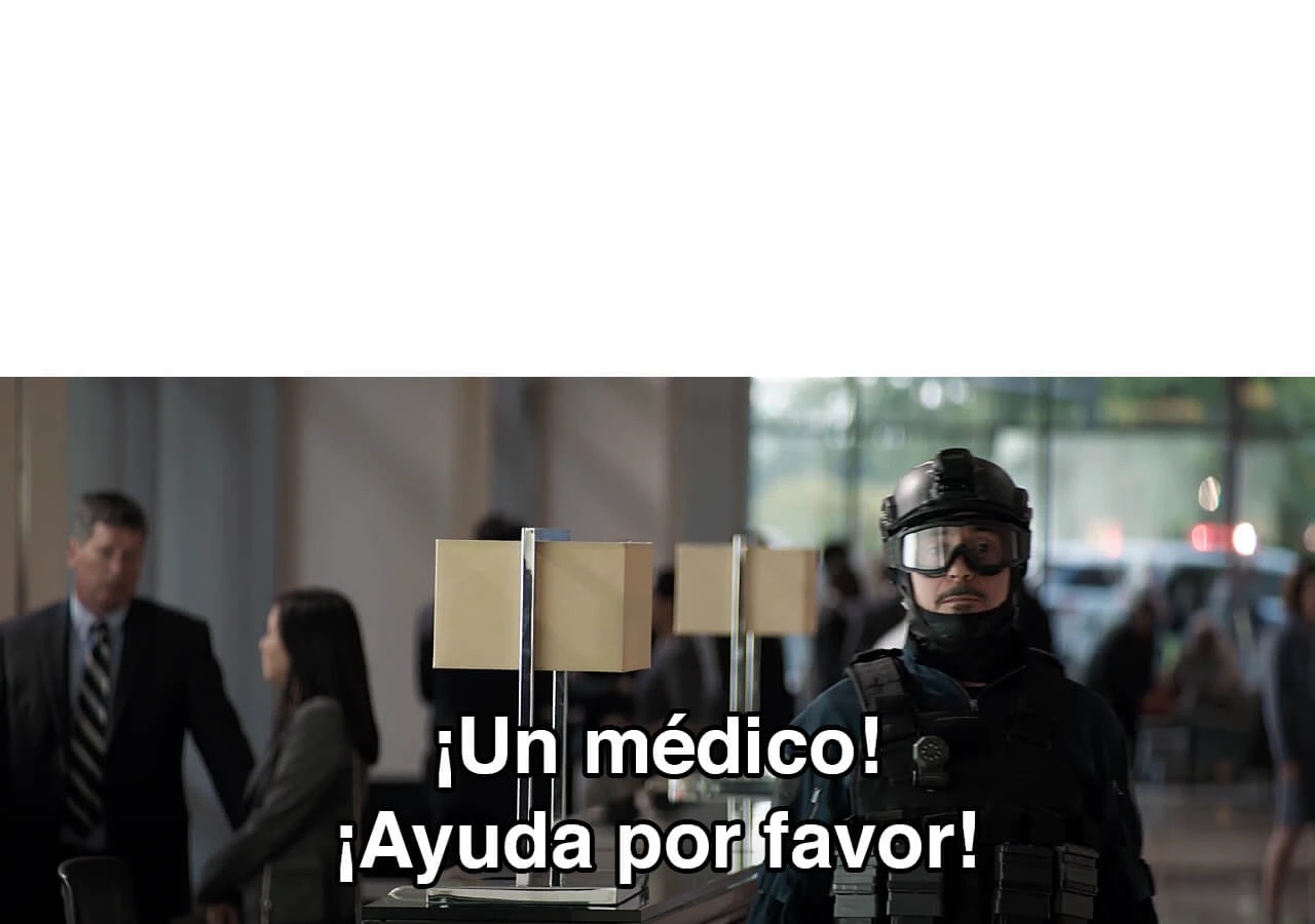 Plantilla de ¡Un médico! ¡Ayuda por favor!