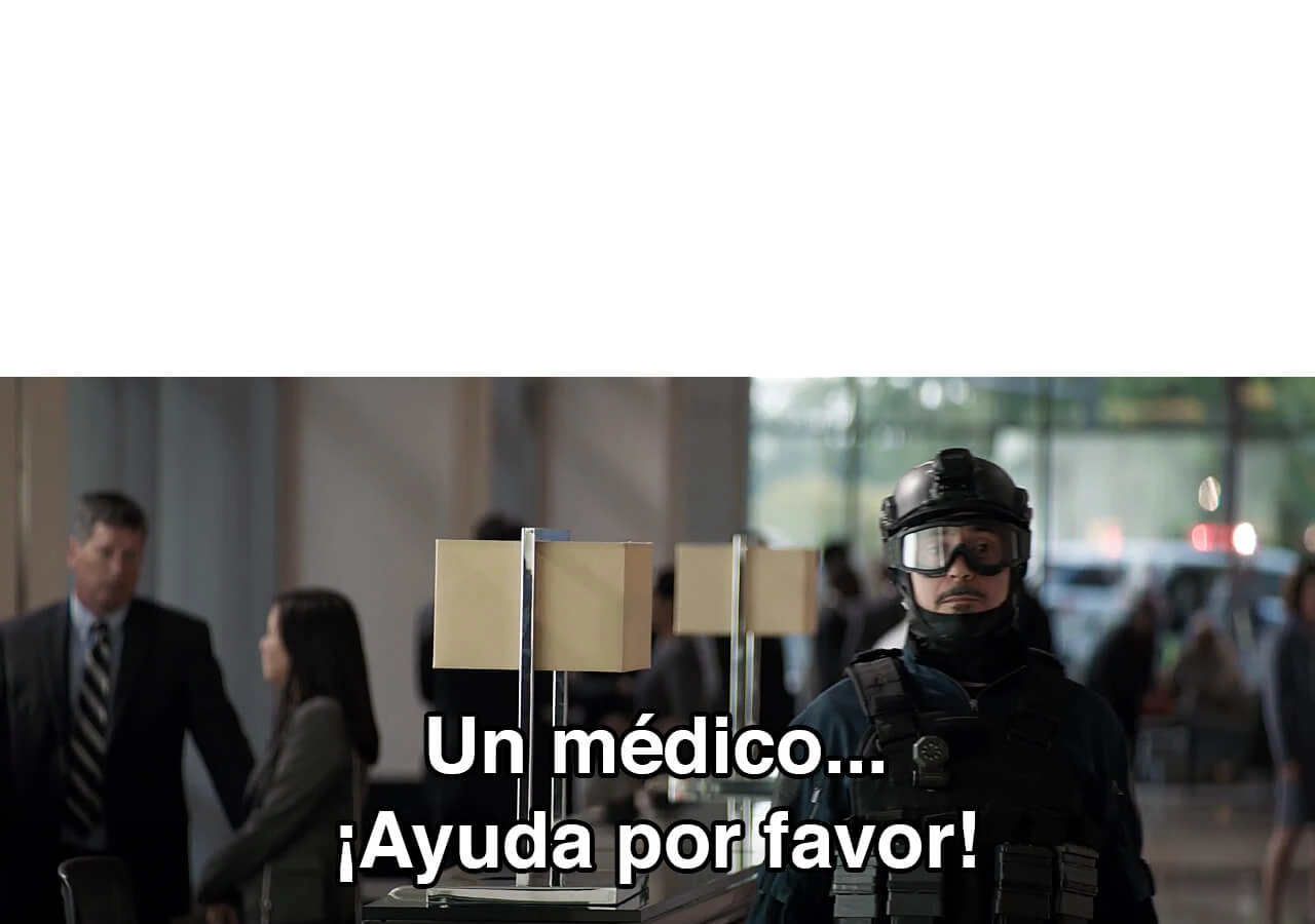 Plantilla de ¡Un médico! ¡Ayuda por favor!