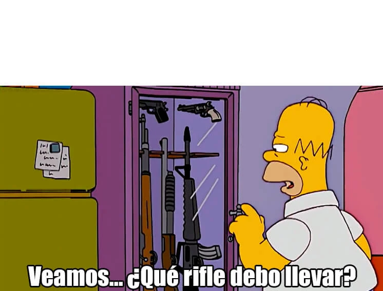 Plantilla de Veamos... ¿Qué rifle debo llevar?