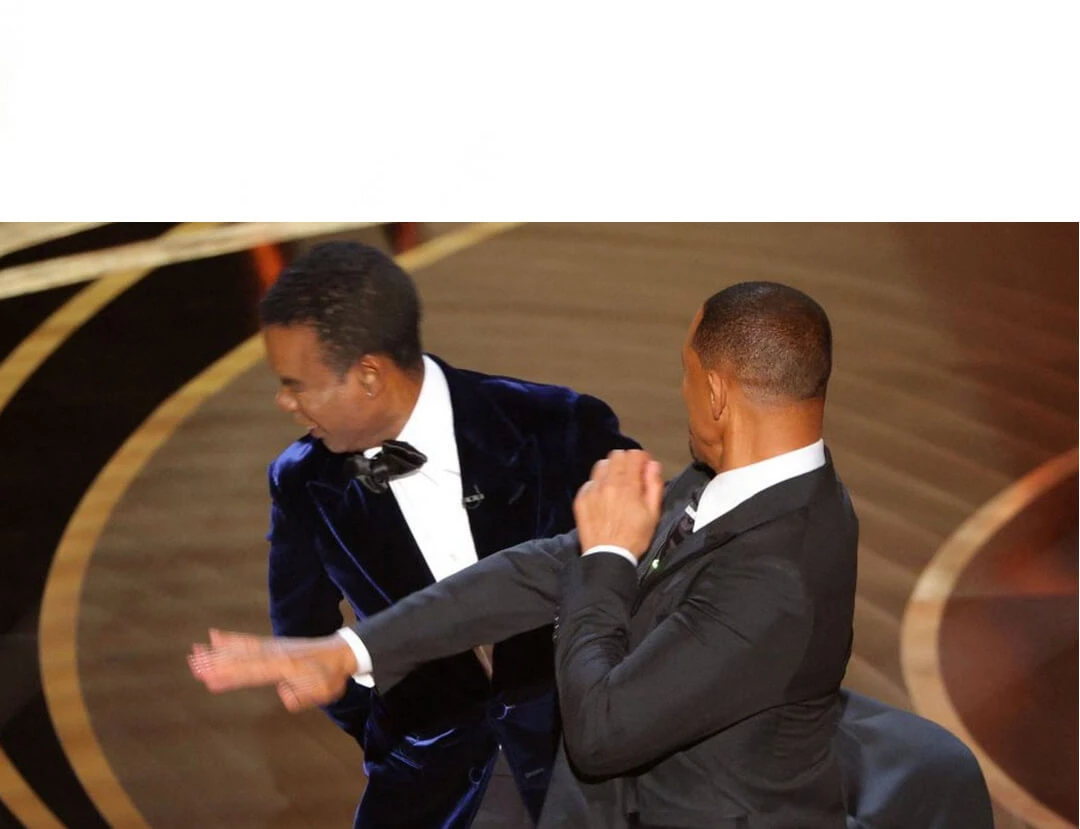 Plantilla de Will Smith cachetea a Chris Rock