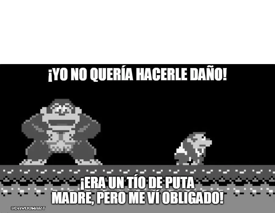 Plantilla de ¡Yo no quería hacerle daño!, ¡Era un tío de puta madre, pero me ví obligado!