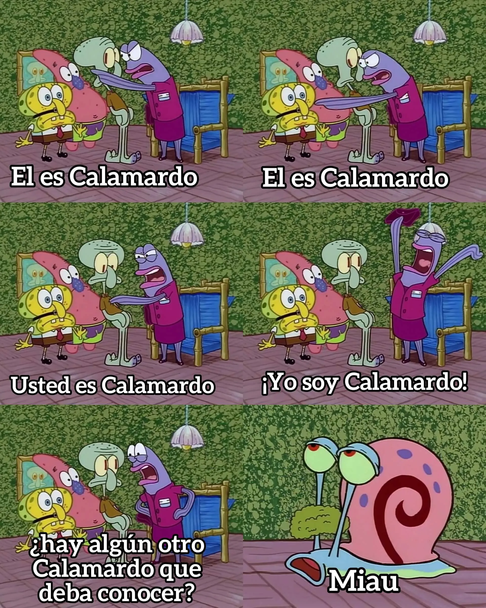 Plantilla de Yo soy Calamardo