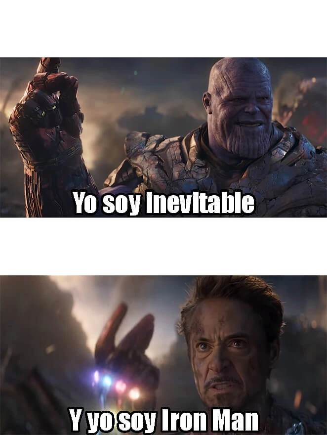 Plantilla de Yo soy inevitable | Y yo soy Iron Man