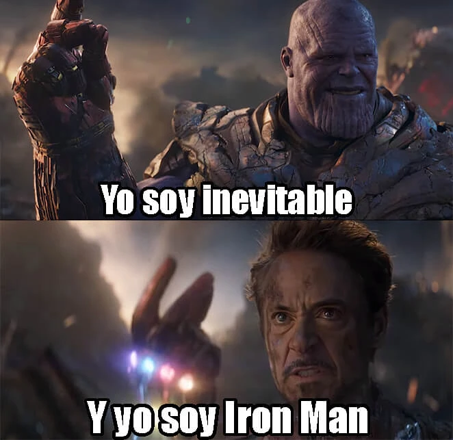 Plantilla de Yo soy inevitable | Y yo soy Iron Man